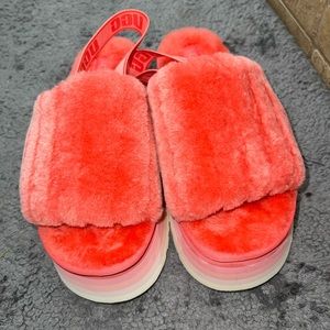 UGG Disco Sherpa Corduroy Slide Sandal